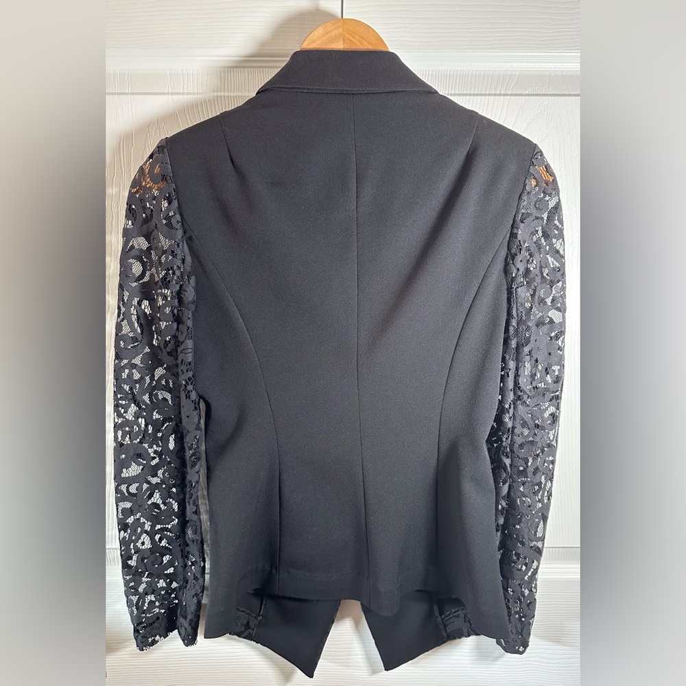 Sisley Black Lace Blazer Small - Picture 2 of 15